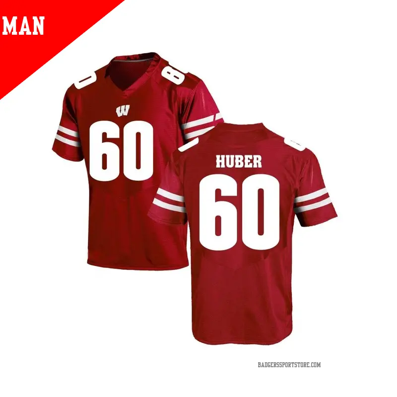 Joe Huber Jersey, Badgers Joe Huber Jerseys